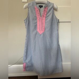 Duffield Lane seersucker mini sheath dress- size M